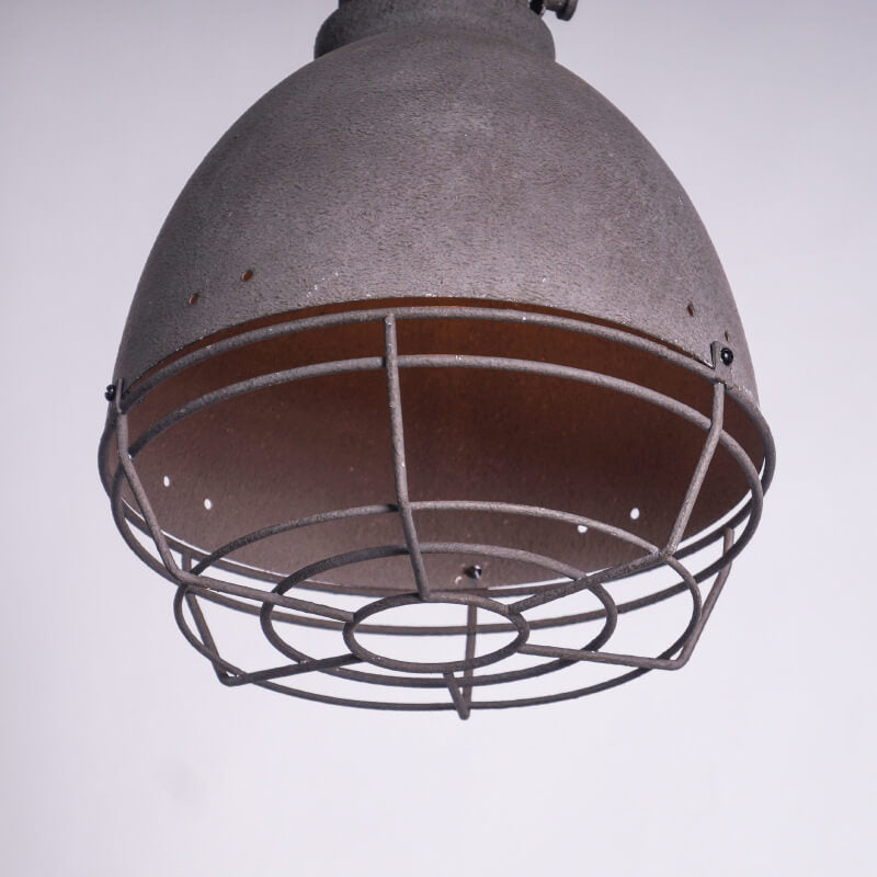 Retro Industrielle Antike Ältere Metall 1 Licht Schalenförmige Pendelleuchte 