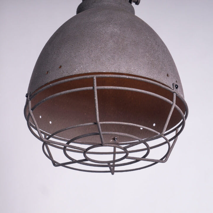 Retro Industrielle Antike Ältere Metall 1 Licht Schalenförmige Pendelleuchte 