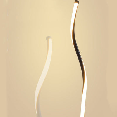 Minimalist Line 1-Light Bending Line LED Floor Lamps