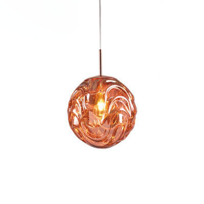 Creative Colorful Lava Glass Globe 1-Light Pendant Light