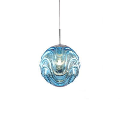 Creative Colorful Lava Glass Globe 1-Light Pendant Light