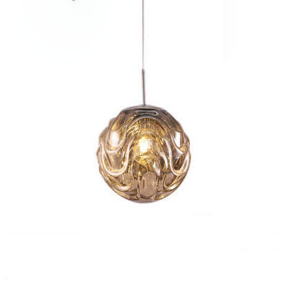 Creative Colorful Lava Glass Globe 1-Light Pendant Light