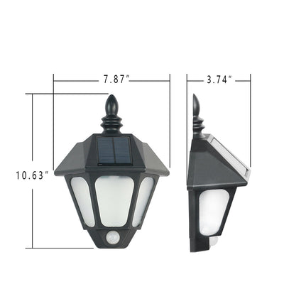 مصباح حائط شمسي مقاوم للماء ديكوري إبداعي LED للاستخدام الخارجي 