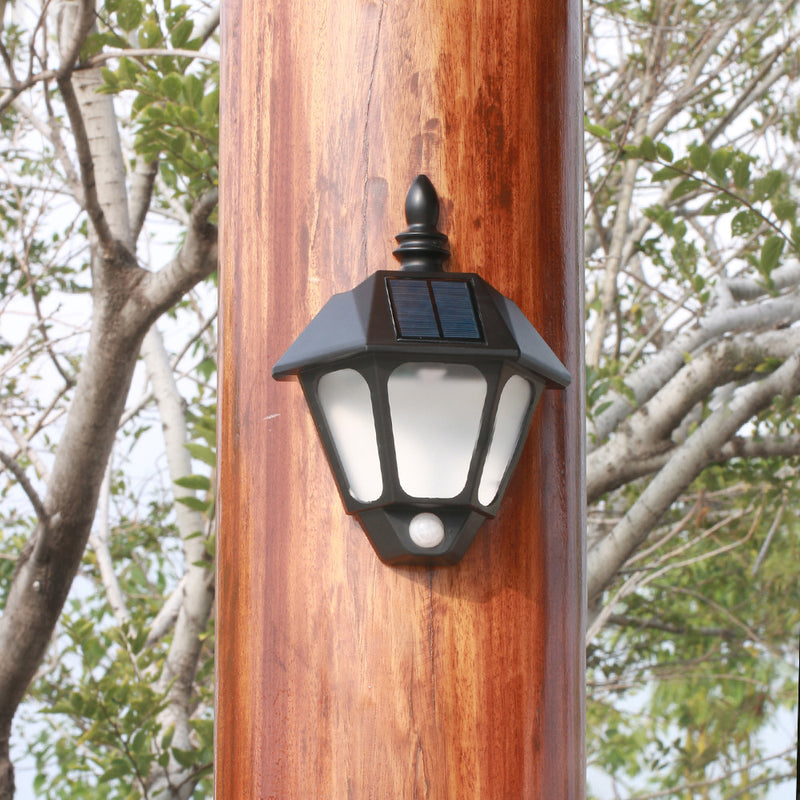 Solar Waterproof Creative Decorative LED Outdoor Wall Sconce Lamp