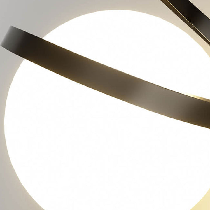 Luz colgante LED de hierro forjado minimalista moderno 