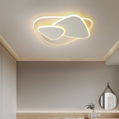 Minimalist Creative Geometric Triangle LED Flush Mount Ceiling Light