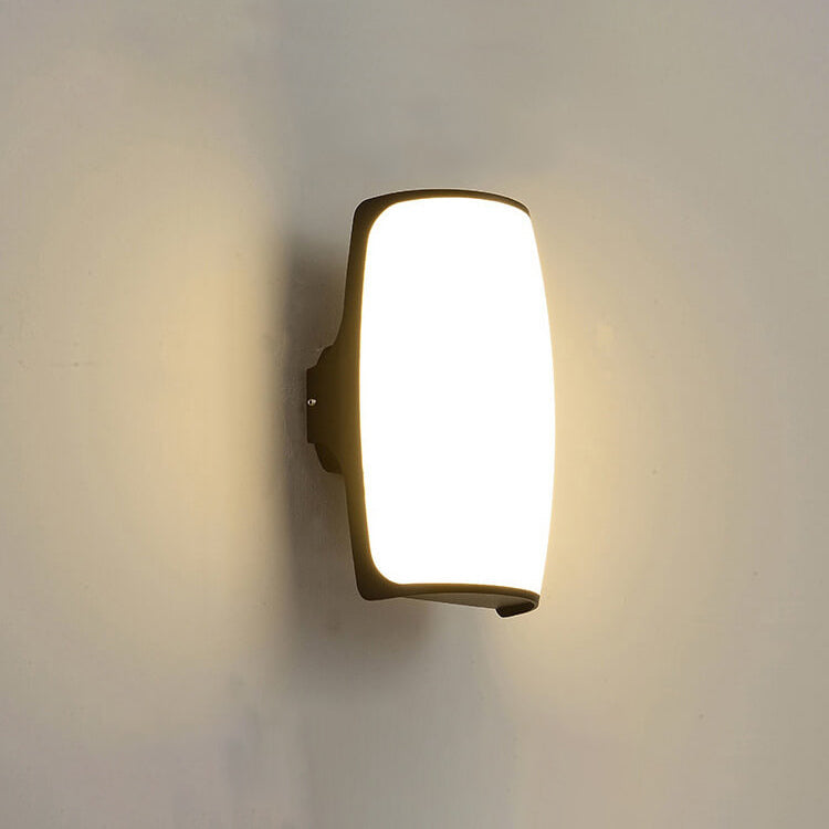 مصباح شرفة LED مقاوم للماء من الألومنيوم بتصميم هندسي عصري وإبداعي 