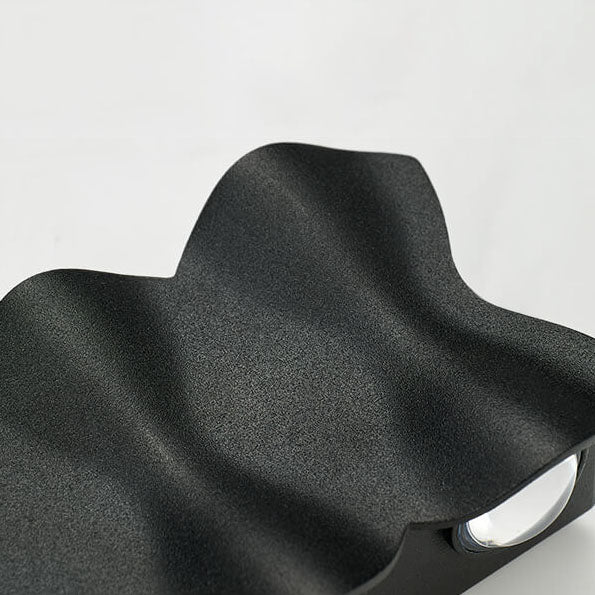 Moderne minimalistische Bogen-Säulen-LED-Wandleuchte aus Aluminium und Acryl für den Außenbereich, wasserdicht 