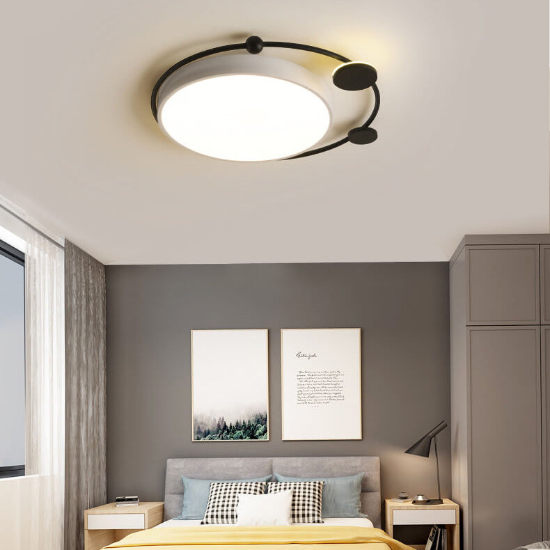 Moderne Luxus Eisen Kreis Ring Acryl Schirm LED Deckenleuchte für Wohnzimmer 