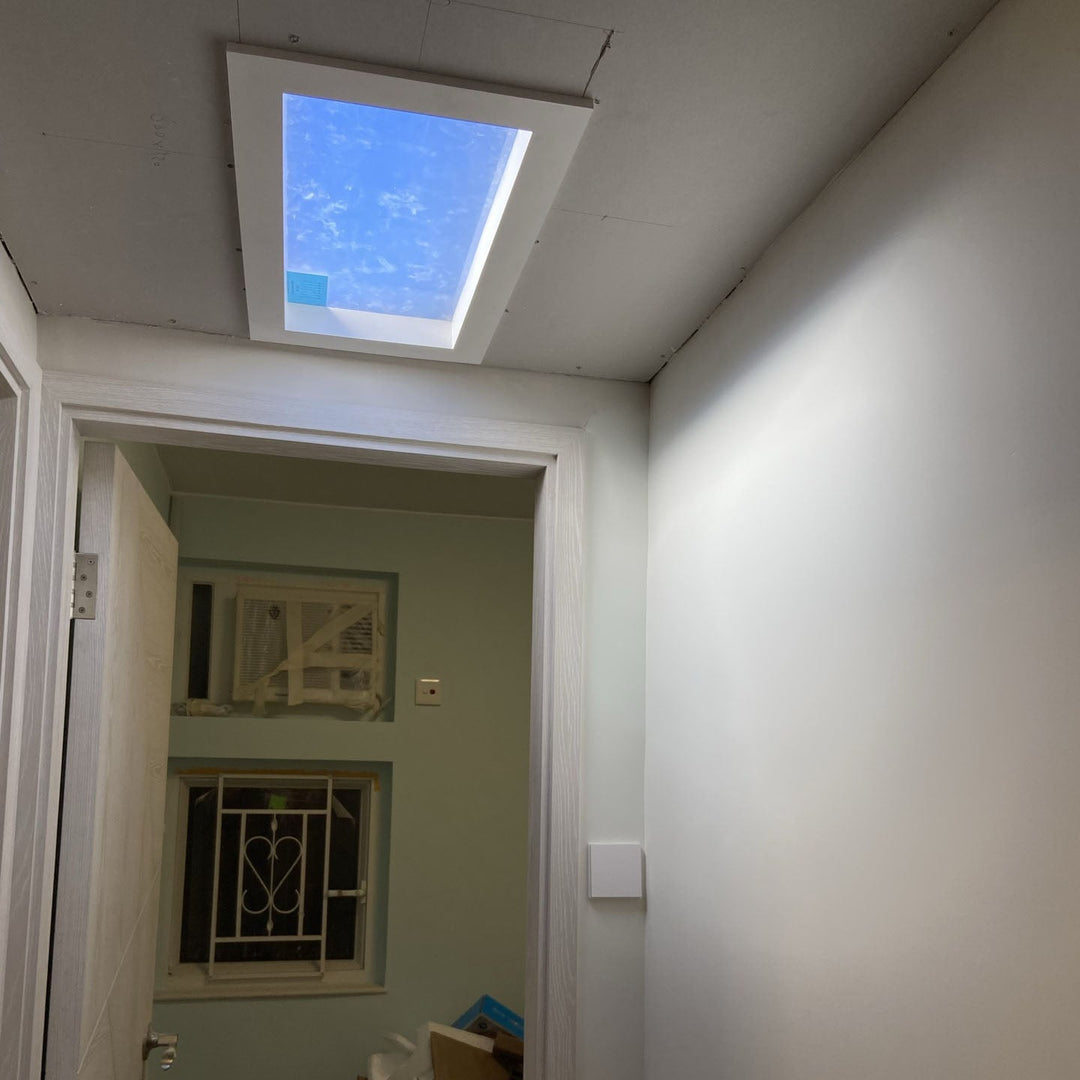 Plafonnier LED encastré bleu ciel moderne minimaliste intelligent en métal pour salon 
