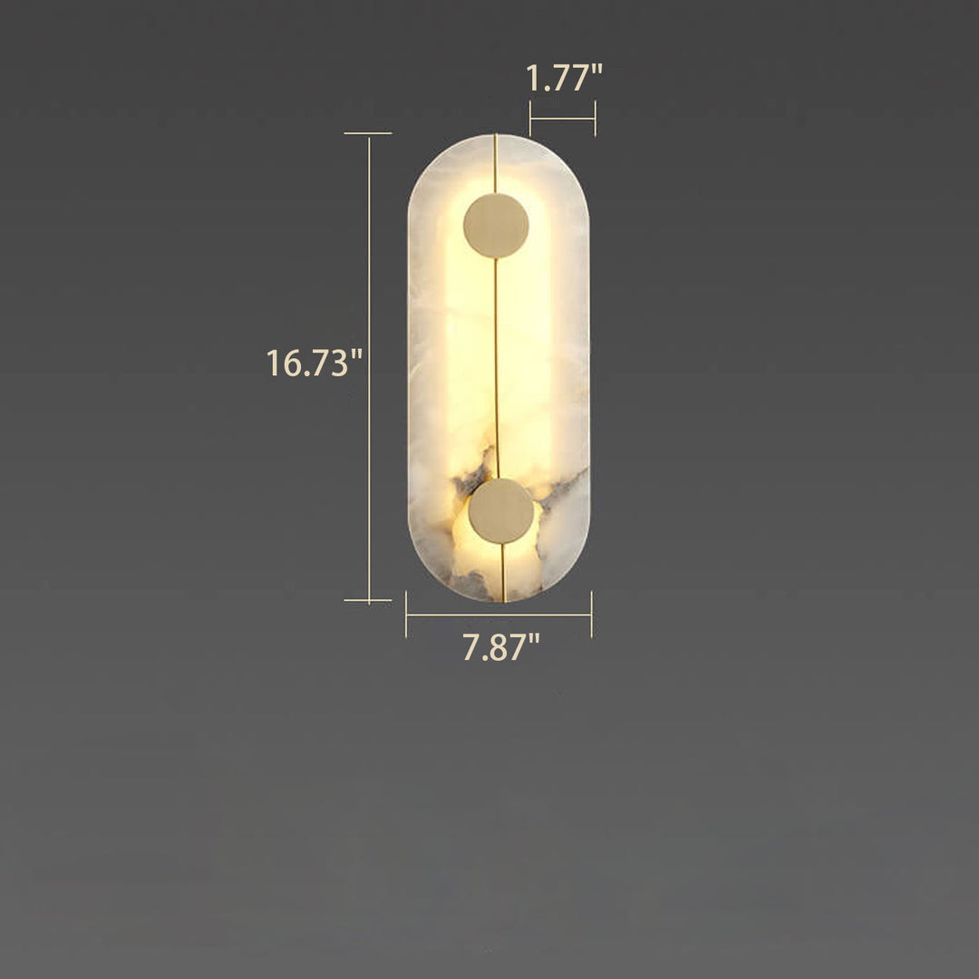Moderne Eisenkreis LED Wandleuchte 