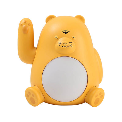 Lampe de nuit moderne créative en silicone LED USB rechargeable en forme de tigre 