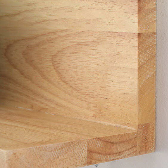 Contemporary Creative Planet Glass Solid Wood Square Base 1-Light Wall Sconce Lamp for Bedroom Living Room