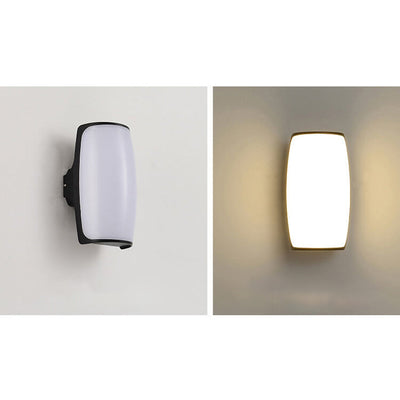 مصباح شرفة LED مقاوم للماء من الألومنيوم بتصميم هندسي عصري وإبداعي 