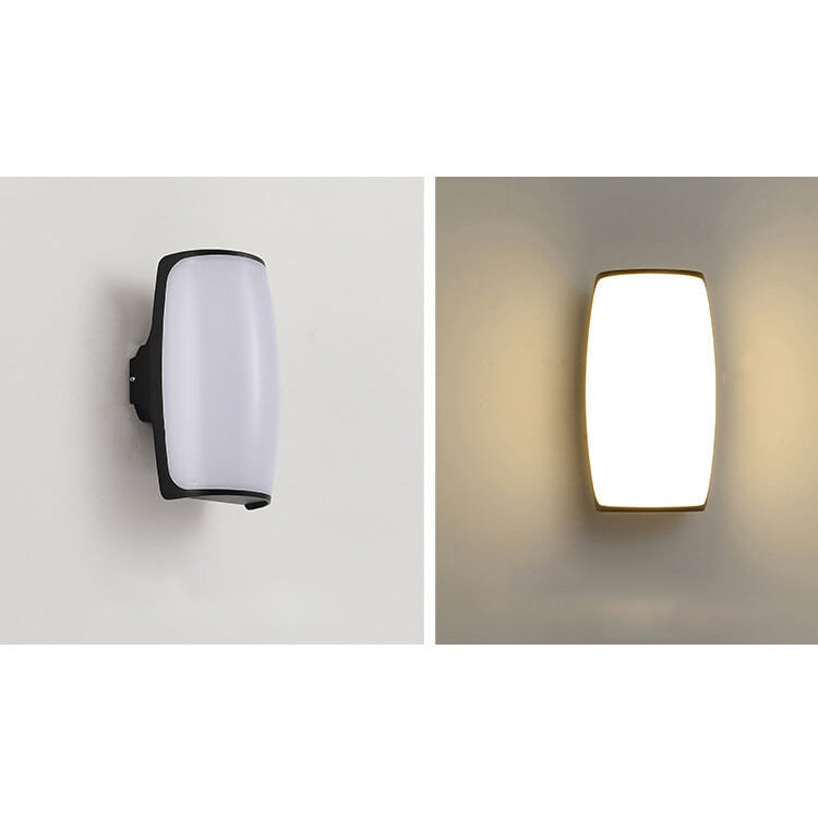 مصباح شرفة LED مقاوم للماء من الألومنيوم بتصميم هندسي عصري وإبداعي 