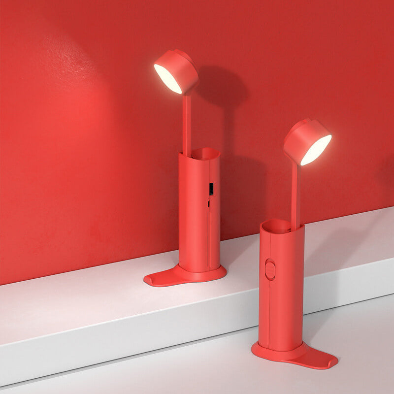 Kreative kleine einziehbare Power Bank Taschenlampe LED Tischlampe 