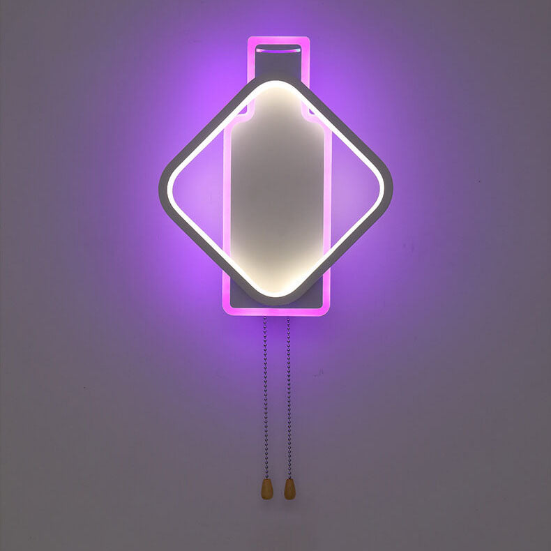 مصباح حائط LED عصري مربع الشكل بلون إبداعي 