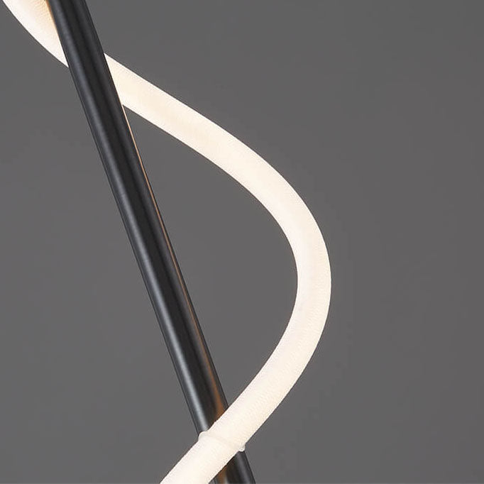 Modern Minimalist Copper-Plated Iron Twist Curve Long Bar Copper LED Wall Sconce Lamp For Living Room