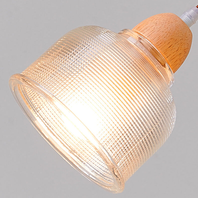 Nordic Log Glas Einfaches Design 1-Licht Pendelleuchte 