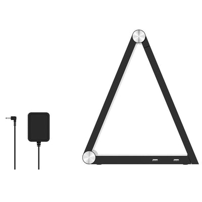 Intelligentes kreatives dreieckiges kabelloses Aufladen mit rotierender Touch-LED-Schreibtischlampe