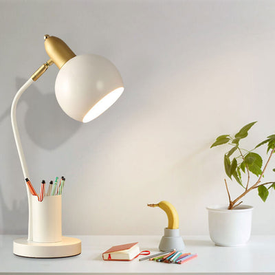 Lampe de table 1 lumière avec barillet de stylo pour étudiant en couleur unie simple 