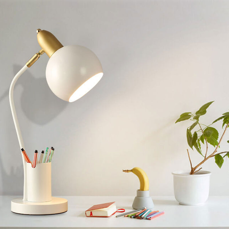 Lampe de table 1 lumière avec barillet de stylo pour étudiant en couleur unie simple 