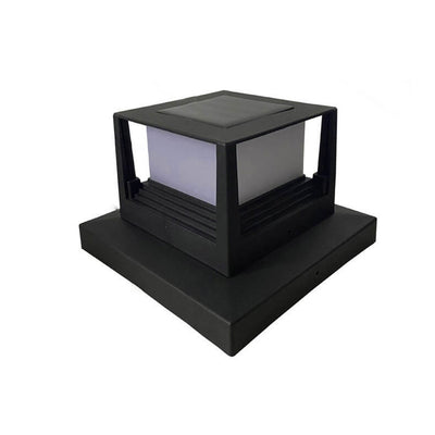 Outdoor Solar Pillar Head Light Square Pillar Head Light Garden Light