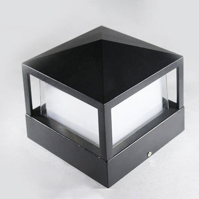 Applique murale LED carrée en aluminium acrylique étanche simple pour l'extérieur 