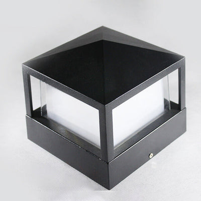 Simple Outdoor Square Aluminum Acrylic Waterproof LED Wall Sconce Lamp