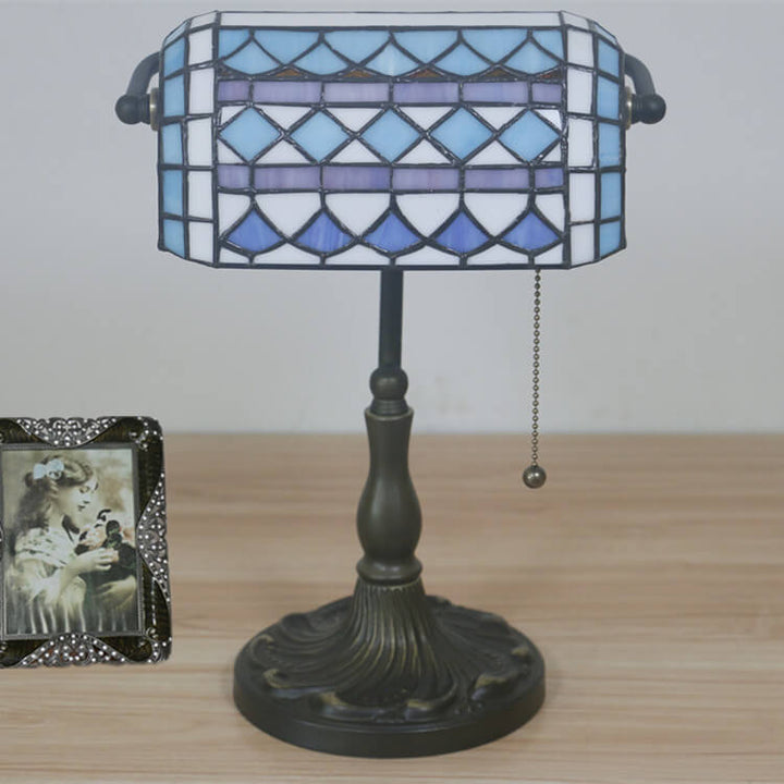 Europäische Vintage Tiffany 1-flammige Tischlampe 
