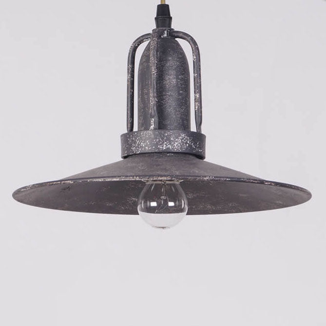 Industrial Vintage Pot Lid Iron Antique 1-Light Pendant Light