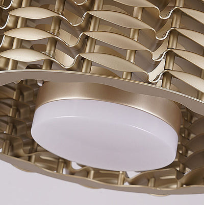 Modern Minimalist Hardware Cylinder LED Downrods Ceiling Fan Light