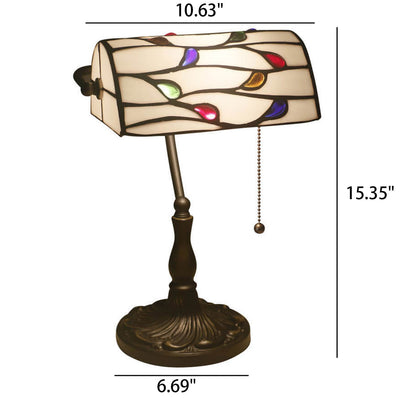 Vintage Tiffany Lucite Beads Design 1-Light Table Lamp
