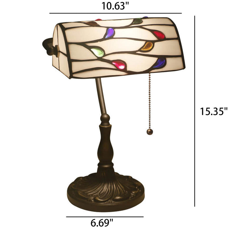 Vintage Tiffany Lucite Beads Design 1-Light Table Lamp
