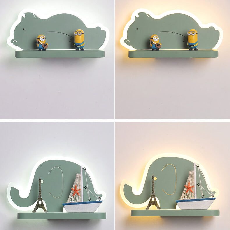 Kindliche kreative LED-Wandleuchte mit Cartoon-Muster 