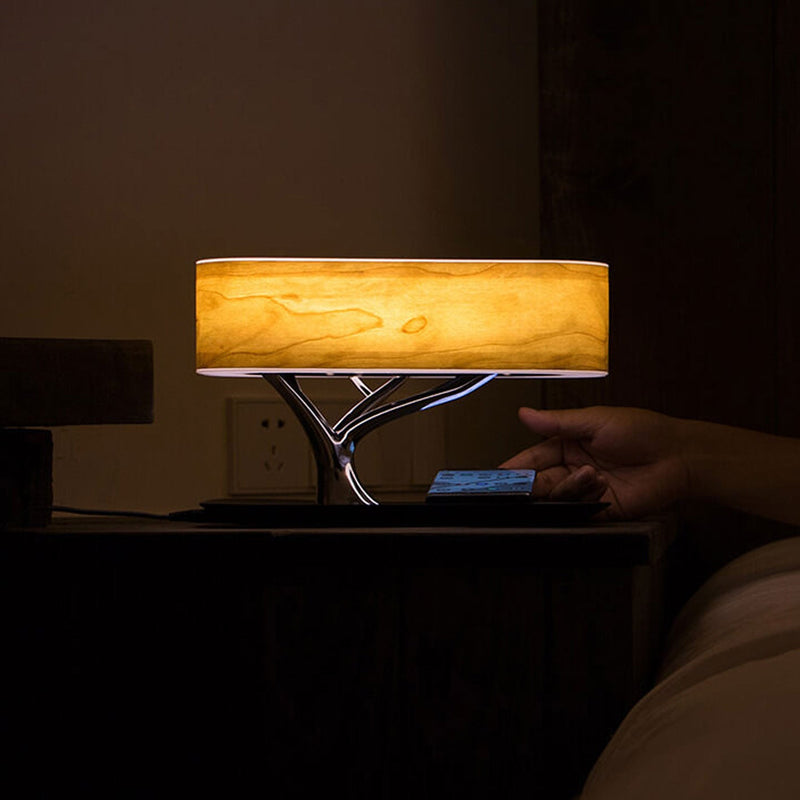Modern Tree Multi-Function Music Night Light Audio Touch Switch Desk Lamp