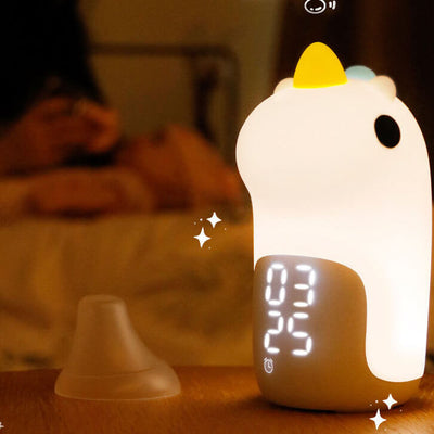 Cartoon Unicorn Timer Alarm Clock LED Night Light