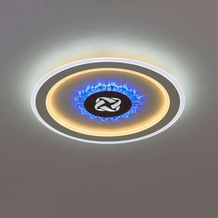 Luz de montaje empotrado LED simple de acrílico redondo 