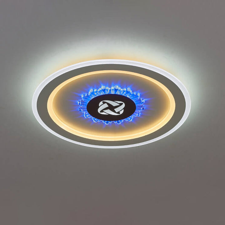 Luz de montaje empotrado LED simple de acrílico redondo 