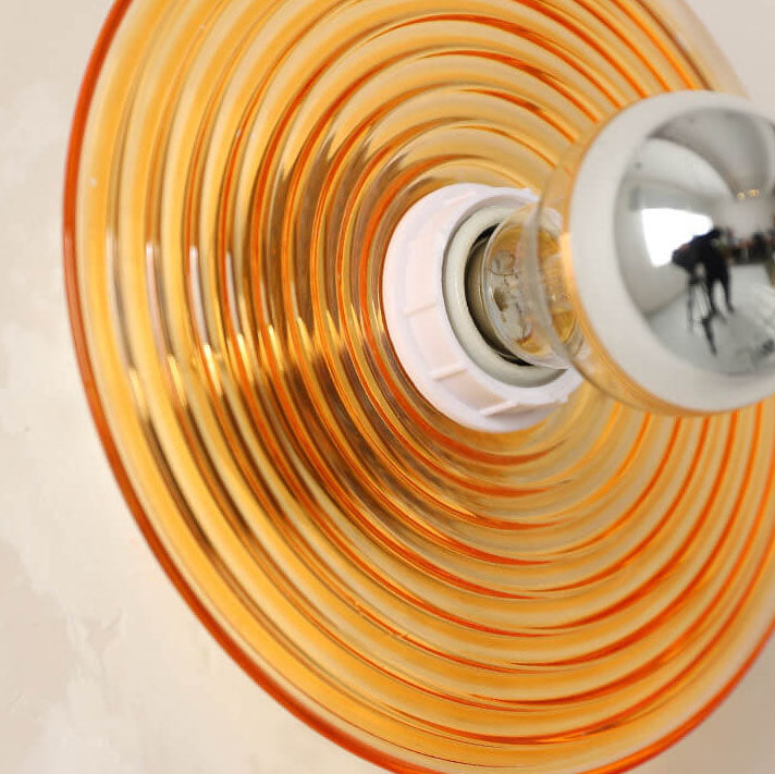 Moderne kreative Wasser-Ripple-transparente Glaseisen-1-Licht-Wandleuchte-Lampe 