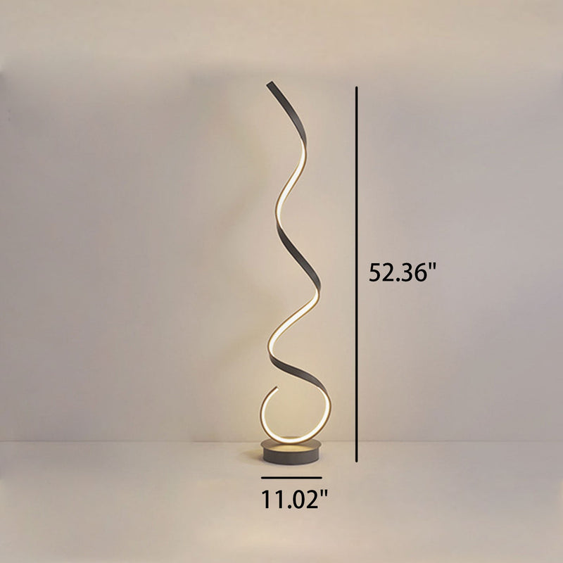 Modern Creative Twisted Line LED Standing Floor Lamp