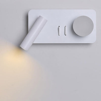 Nordic Minimalist Round/Square Acrylic Iron LED Reading Wall Sconce Lamp