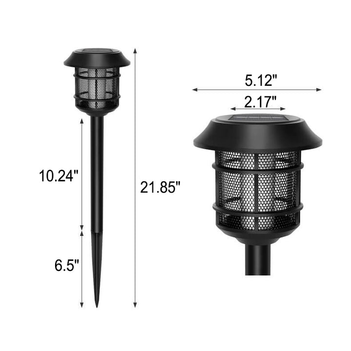Lampe de simulation solaire à flamme LED Lampe de sol décorative d'extérieur 