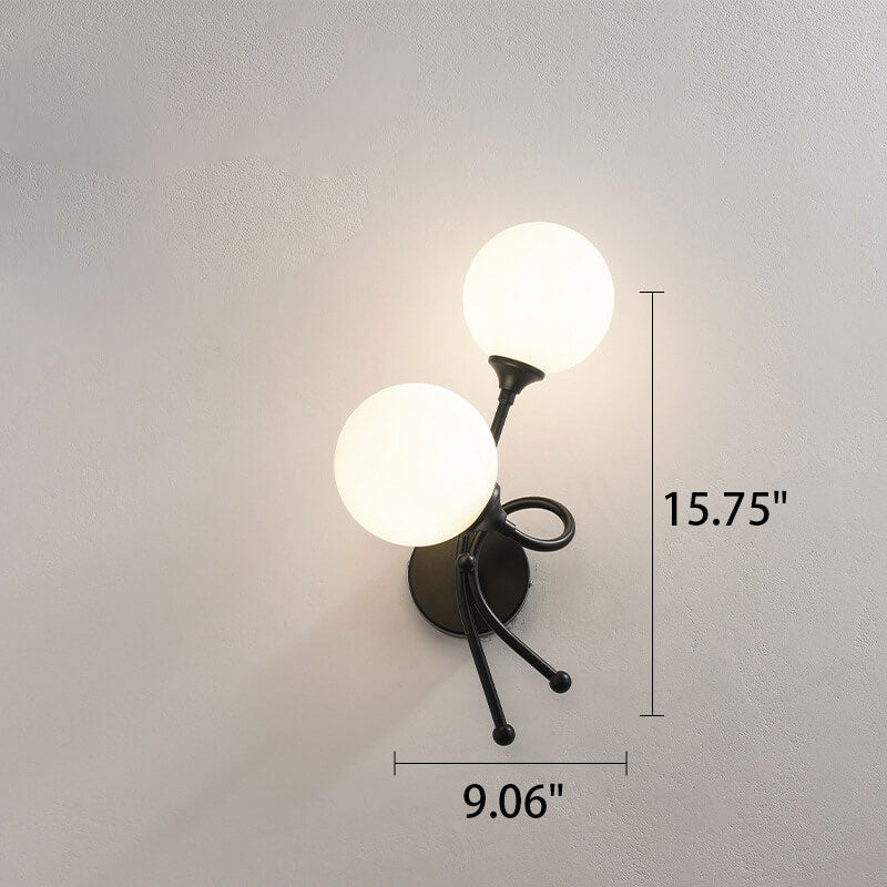 Modern Minimalist Knot Shape Design 2-Light Wall Sconce Lamp