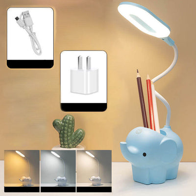 Cartoon Creative Elephant Touch Dimming Eye Protection LED Desk Lamp