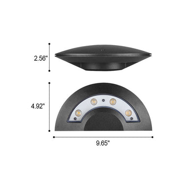 Modern Creative Flying Saucer Round LED Outdoor Waterproof Wall Sconce Lamp