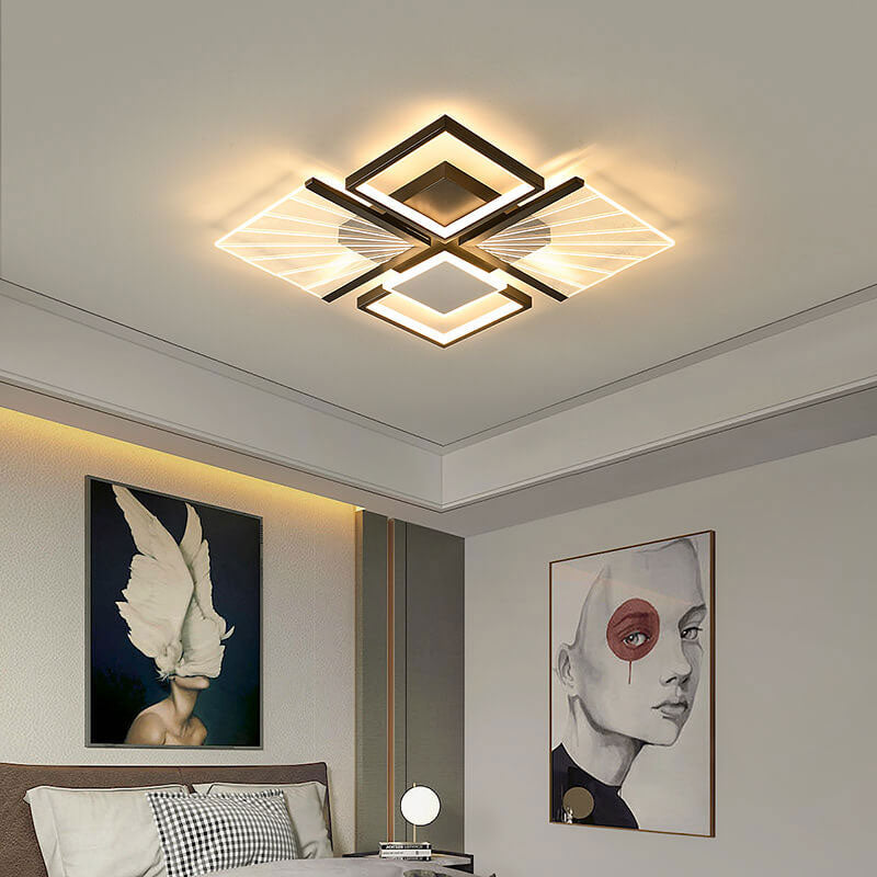 Moderne minimalistische kreative geometrische Spleißdesign LED-Deckenleuchte 