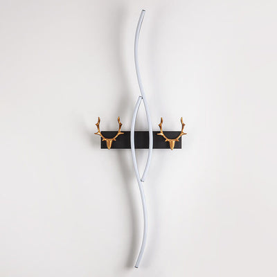 Applique Murale LED Nordic Light Luxury Strip Curve Antler 