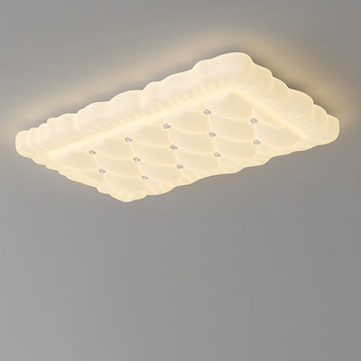 Plafonnier LED en forme d'oreiller PE à simplicité moderne pour le salon 