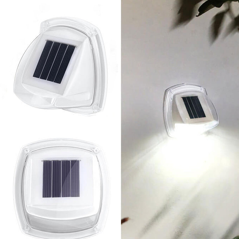 Aplique de pared con lámpara LED triangular impermeable solar para exteriores 